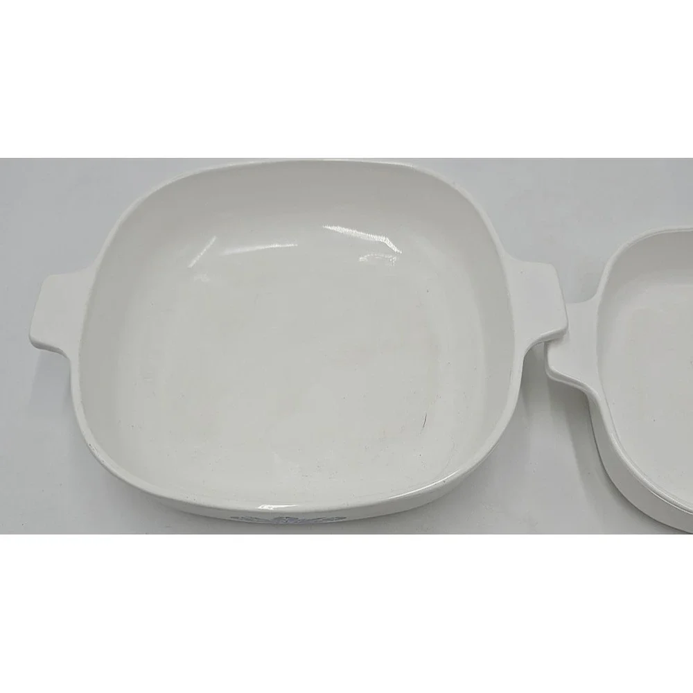 Set of 2 Corning Ware Blue Cornflower Casserole Dishes - A-17 7inch A-4 9 Inch